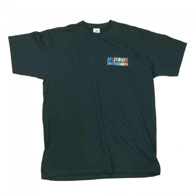 Aylesbury Skateboards Tie Dye Duck Shop T-Shirt - Black - Aylesbury Skateboards UK