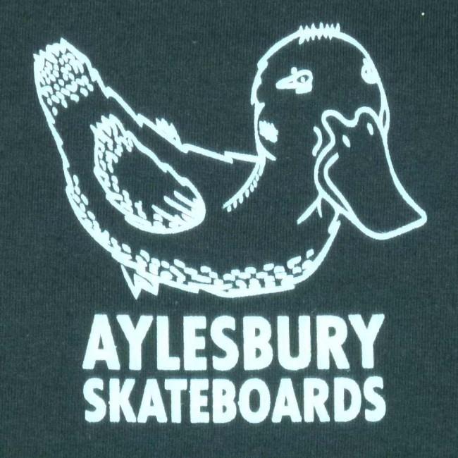 Aylesbury Skateboards Whiteout Shop T-Shirt - Black - Aylesbury Skateboards UK
