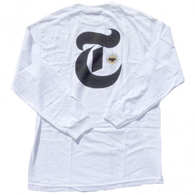 Theories Of Atlantis TOA Times Long Sleeve T-Shirt - White / Black - Aylesbury Skateboards UK