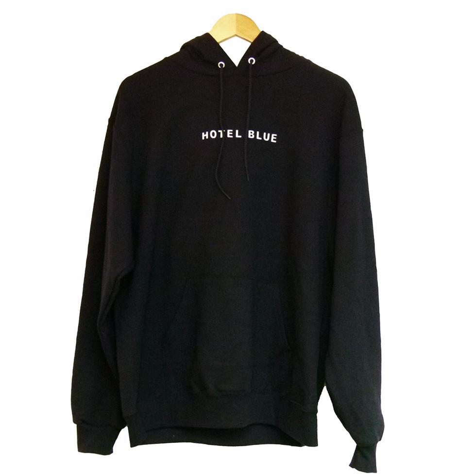 Hotel Blue Skyscraper Hoodie - Black - Aylesbury Skateboards UK