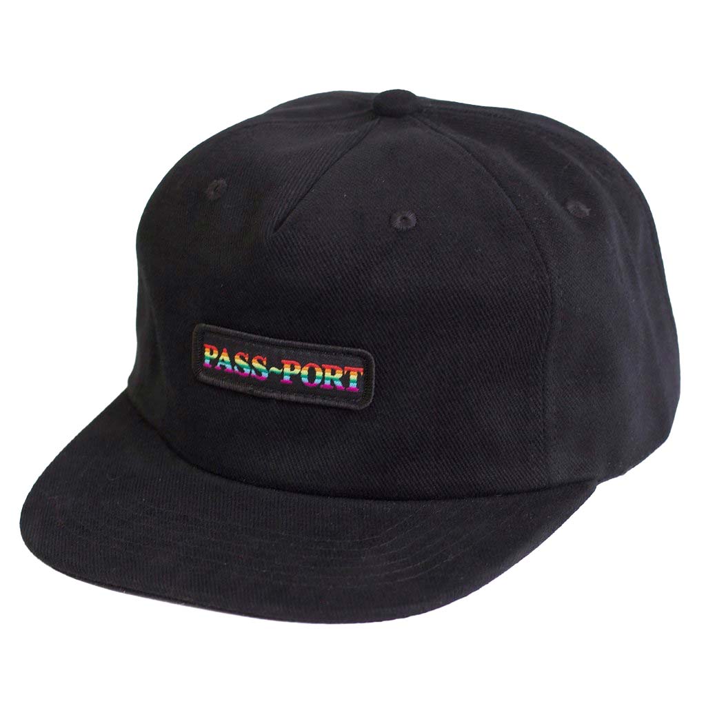 Pass Port 5-Panel Pride Official Cap - Black - Aylesbury Skateboards