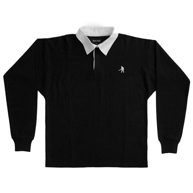 Passport Workers Polo Jersey - Black - Aylesbury Skateboards UK