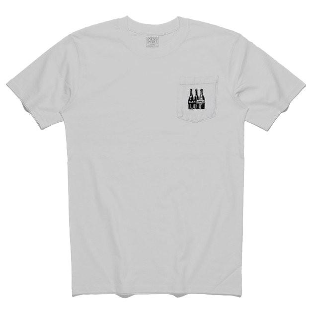 Passport Takeaway Pocket T-shirt - White - Aylesbury Skateboards UK