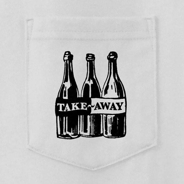 Passport Takeaway Pocket T-shirt - White - Aylesbury Skateboards UK
