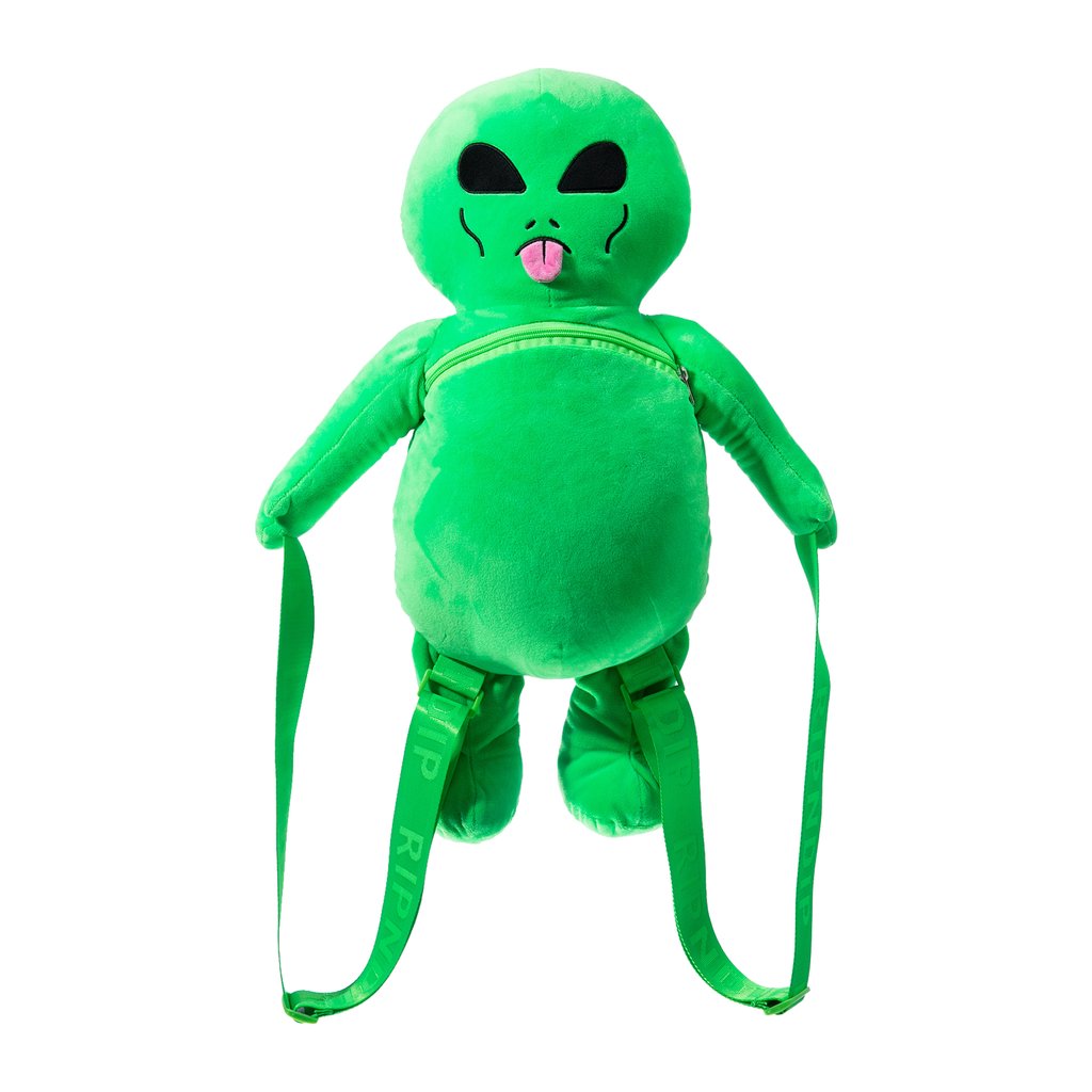 Rip N Dip Lord Alien Plush Backpack - Green
