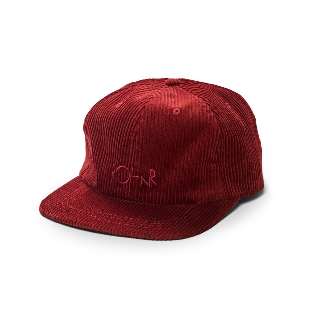 Polar Skate Co. Corduroy Cap - Red - Aylesbury Skateboards UK