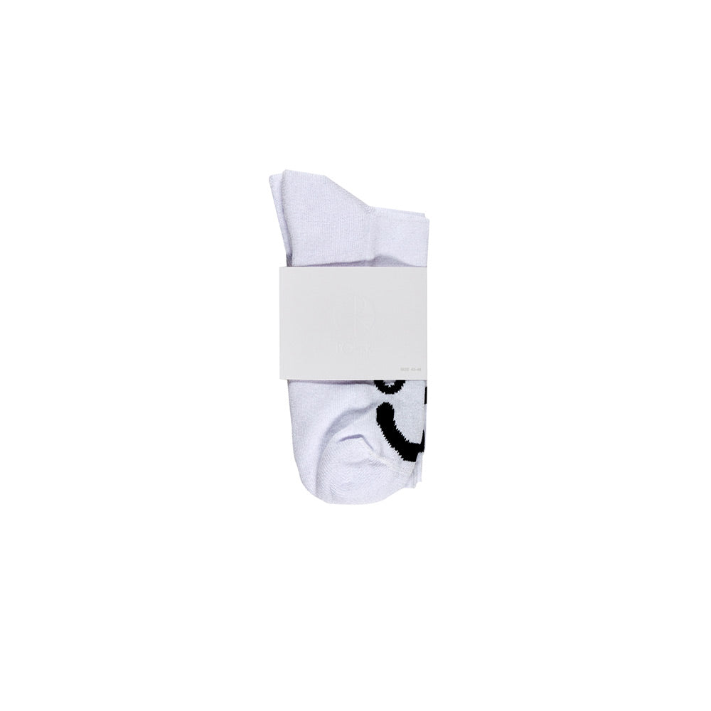 Polar Skate Co. Happy Sad Socks (Long) - White
