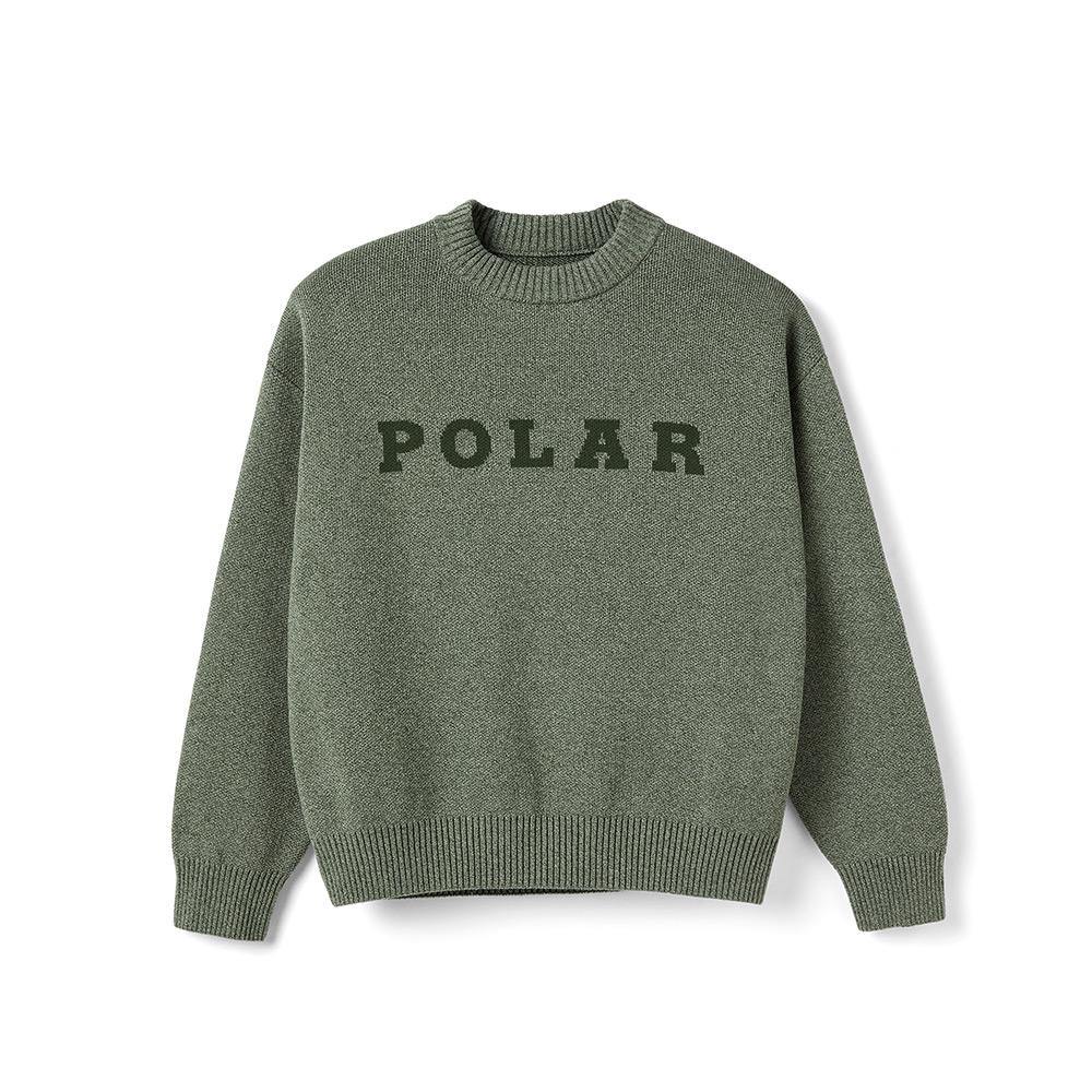 Polar Skate Co. Knit Sweater - Hunter Green - Aylesbury Skateboards UK