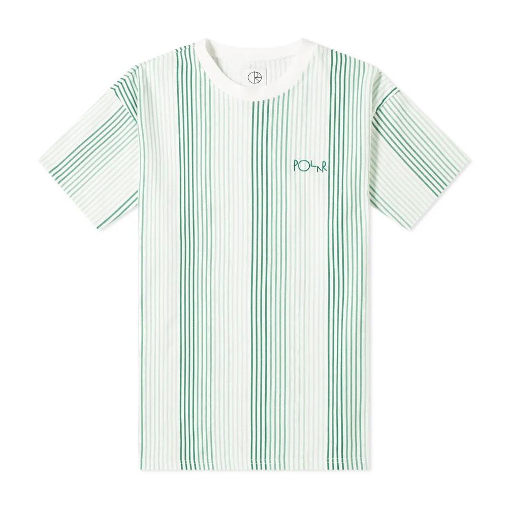Polar Skate Co. Multi Colour T-Shirt - Green &amp; White - Aylesbury Skateboards UK