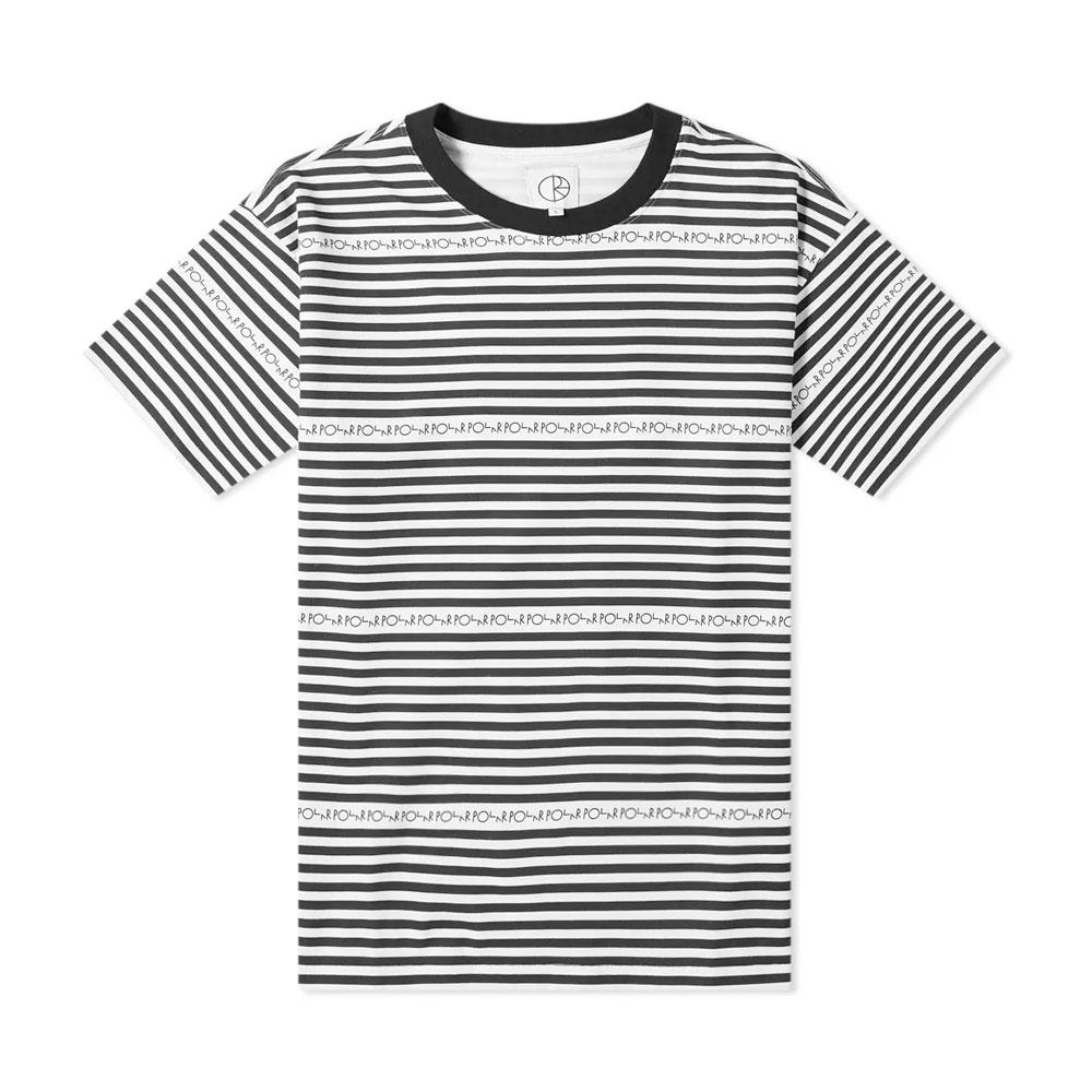 Polar Skate Co. Stripe Logo T-Shirt - Black - Aylesbury Skateboards UK