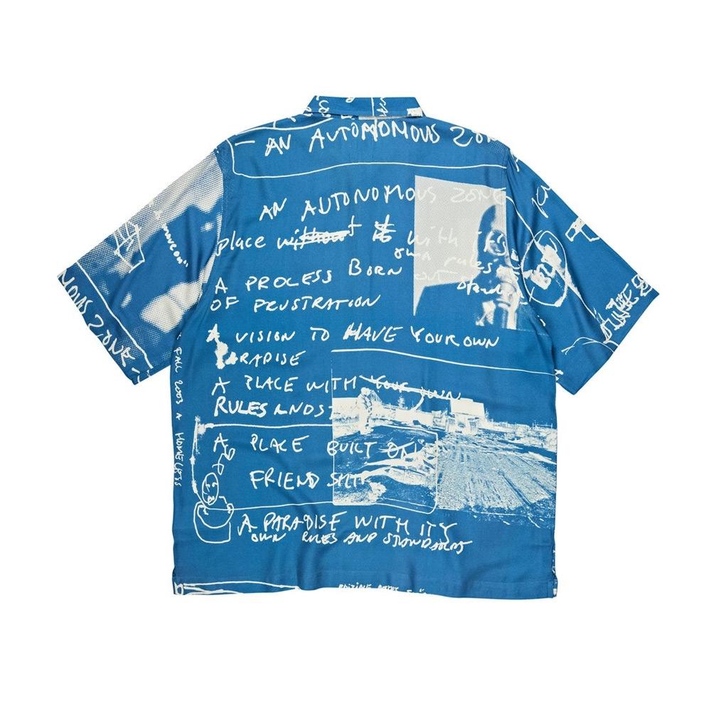 Polar Skate Co. Strongest Notes Art Shirt - Blue - Aylesbury Skateboards UK