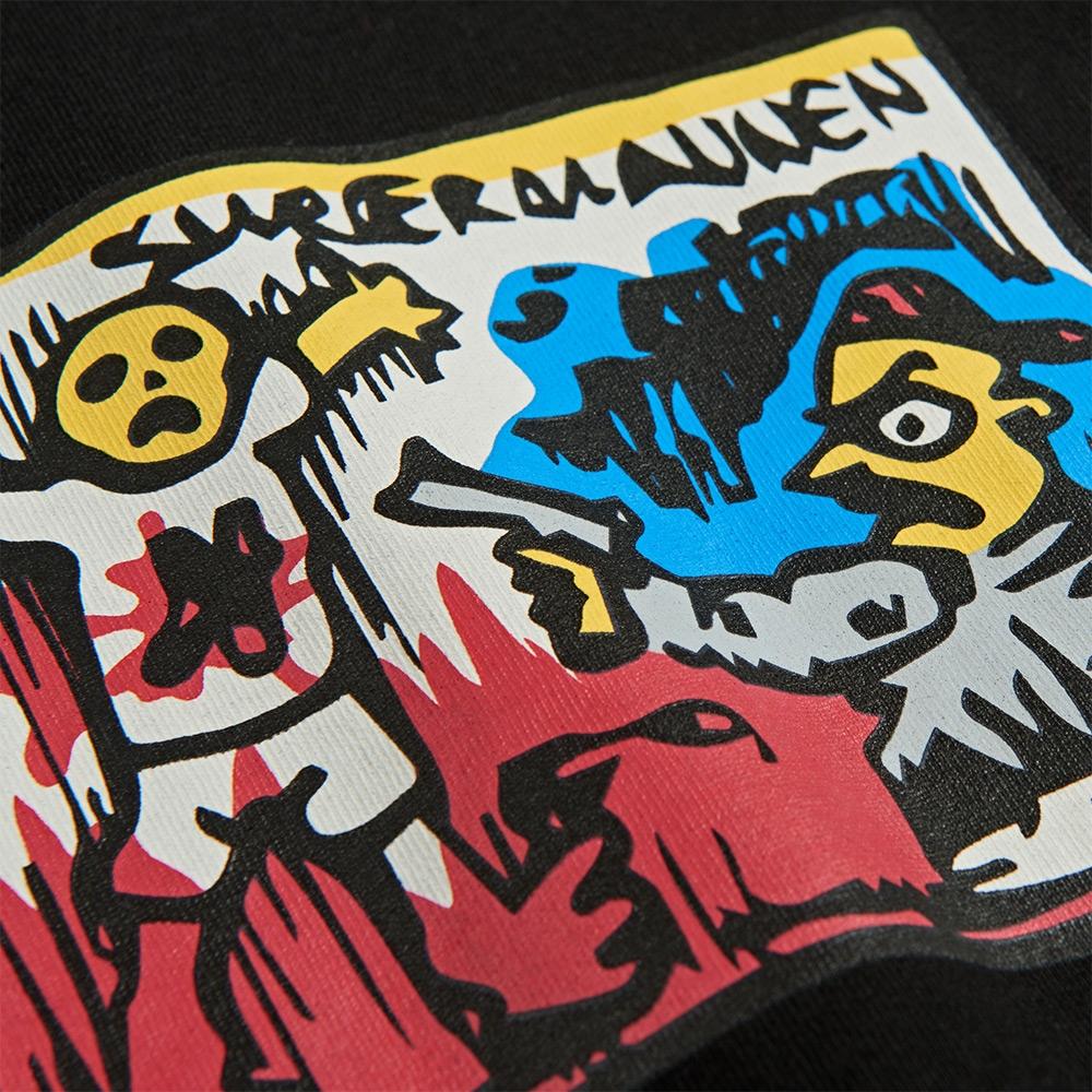 Polar Skate Co. Supermannentee T-Shirt - Black - Aylesbury Skateboards UK