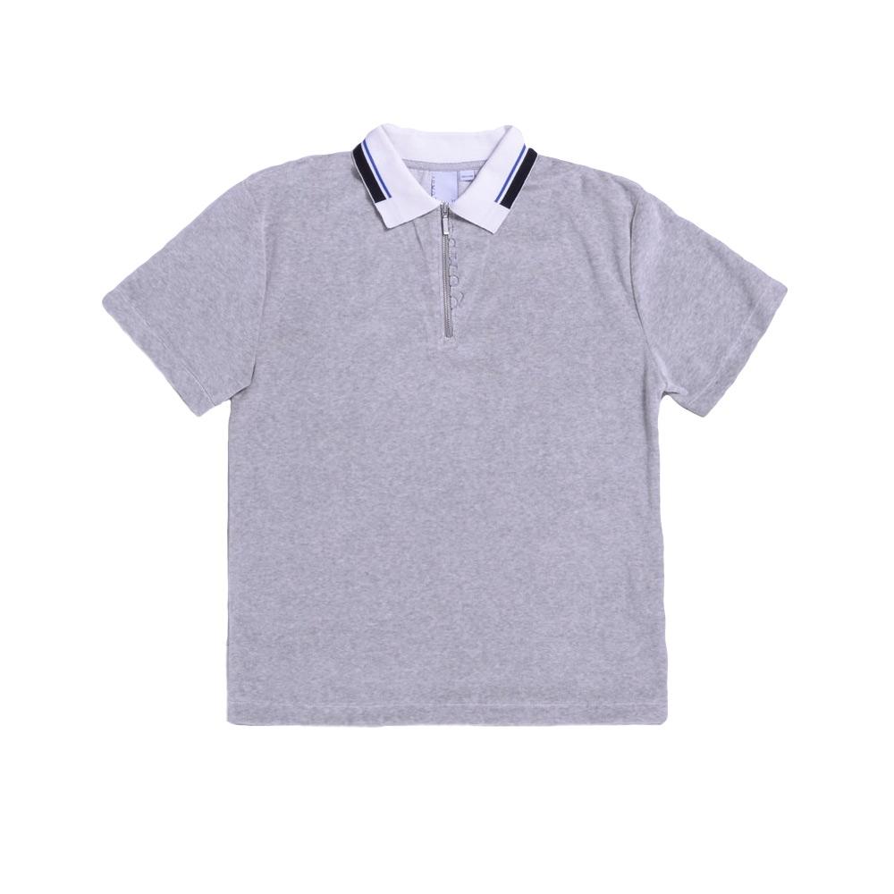 Quasi Skateboards Velour Zip Polo Shirt - Heather Grey - Aylesbury Skateboards UK