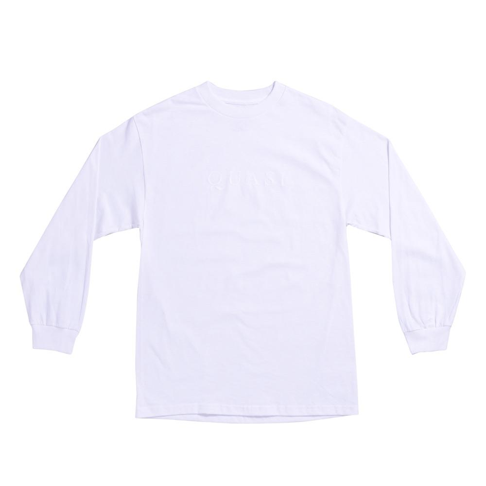 Quasi Skateboards Wordmark Longsleeve T-Shirt - White - Aylesbury Skateboards UK