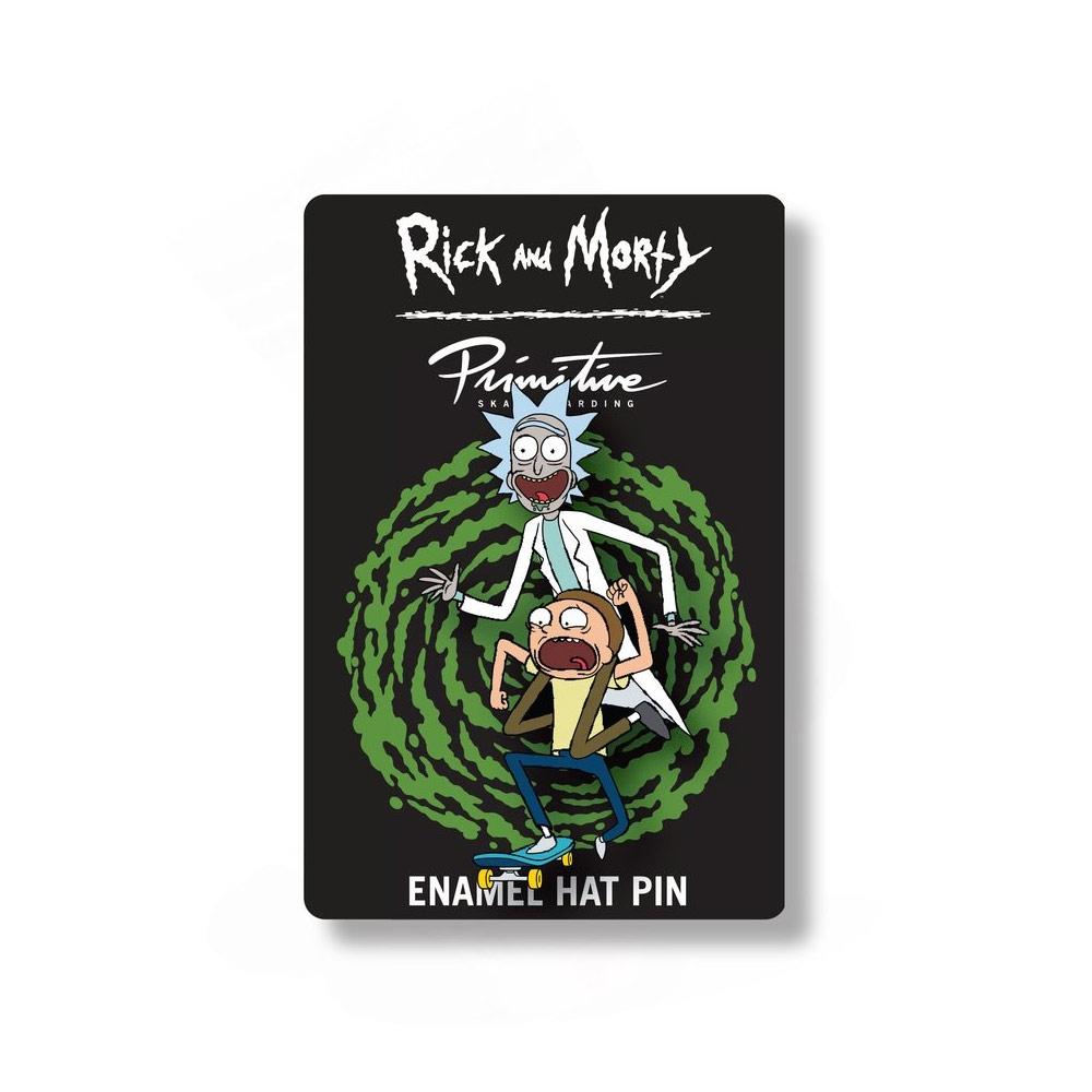 Primitive x Rick and Morty Skate Enamel Pin - Aylesbury Skateboards UK