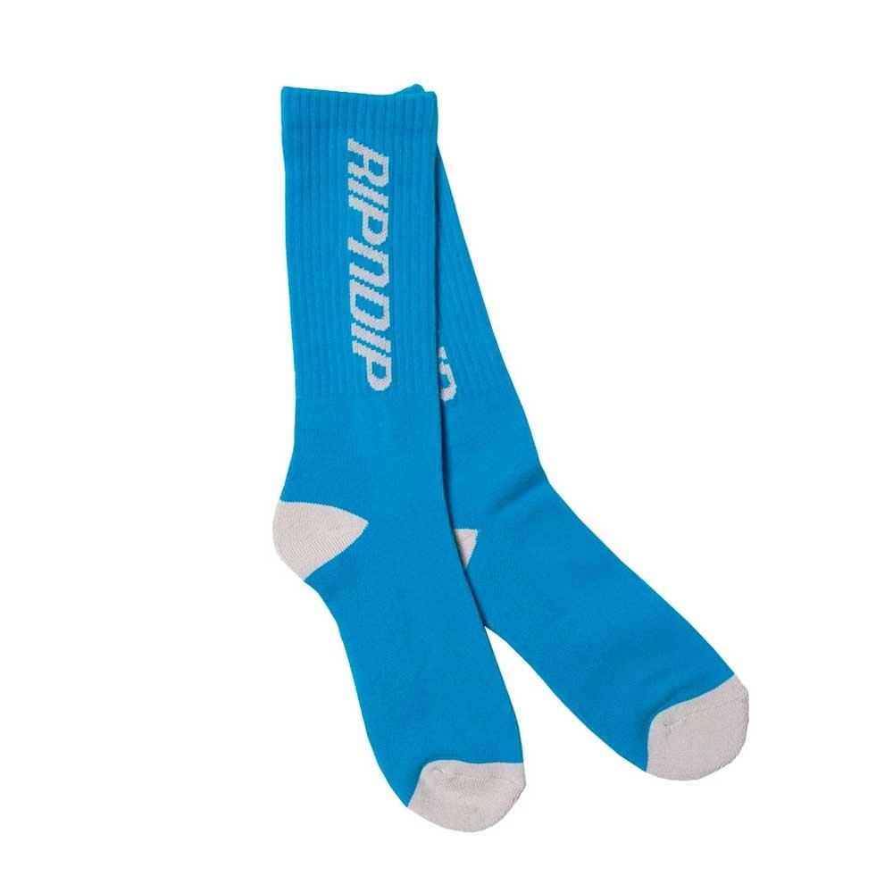 Rip N Dip Nerm Fast Socks - Blue - White - Aylesbury Skateboards UK