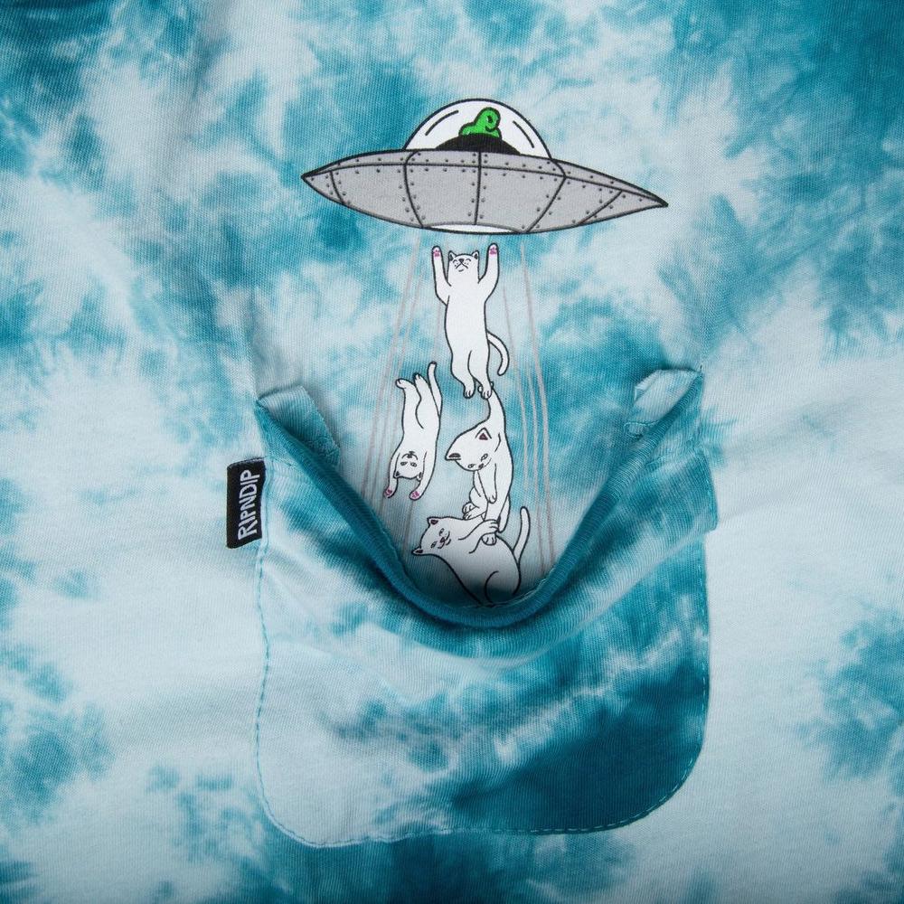 Rip N Dip Probe Pocket T-Shirt - Aqua Tie Dye - Aylesbury Skateboards UK