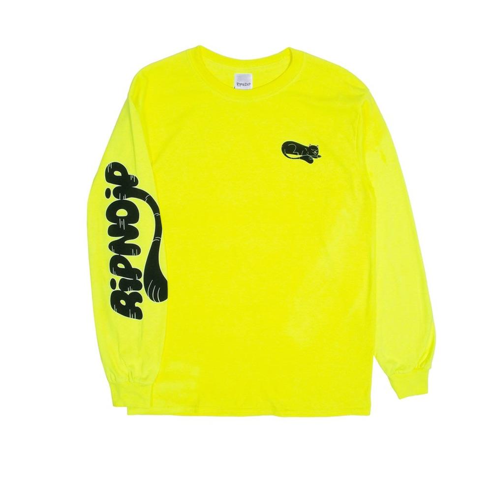 Rip N Dip Ripntail Longsleeve T-Shirt - Safety Green - Aylesbury Skateboards UK