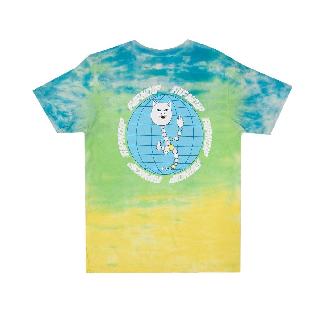 Rip N Dip D.N.A. T-Shirt - Blue-Green Tie Dye - Aylesbury Skateboards UK