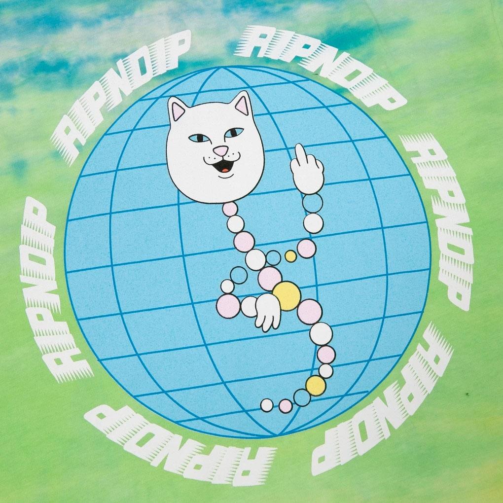 Rip N Dip D.N.A. T-Shirt - Blue-Green Tie Dye - Aylesbury Skateboards UK