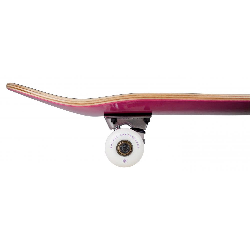 Rocket Double Dipped Complete Skateboard - 7.75" Purple/Black