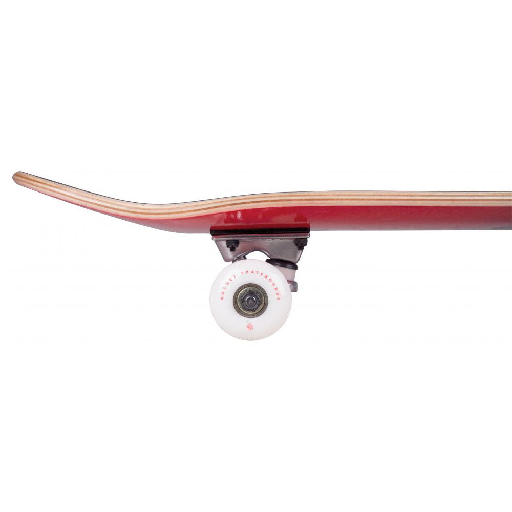 Rocket Double Dipped Complete Skateboard - 7.5" Red/Blue