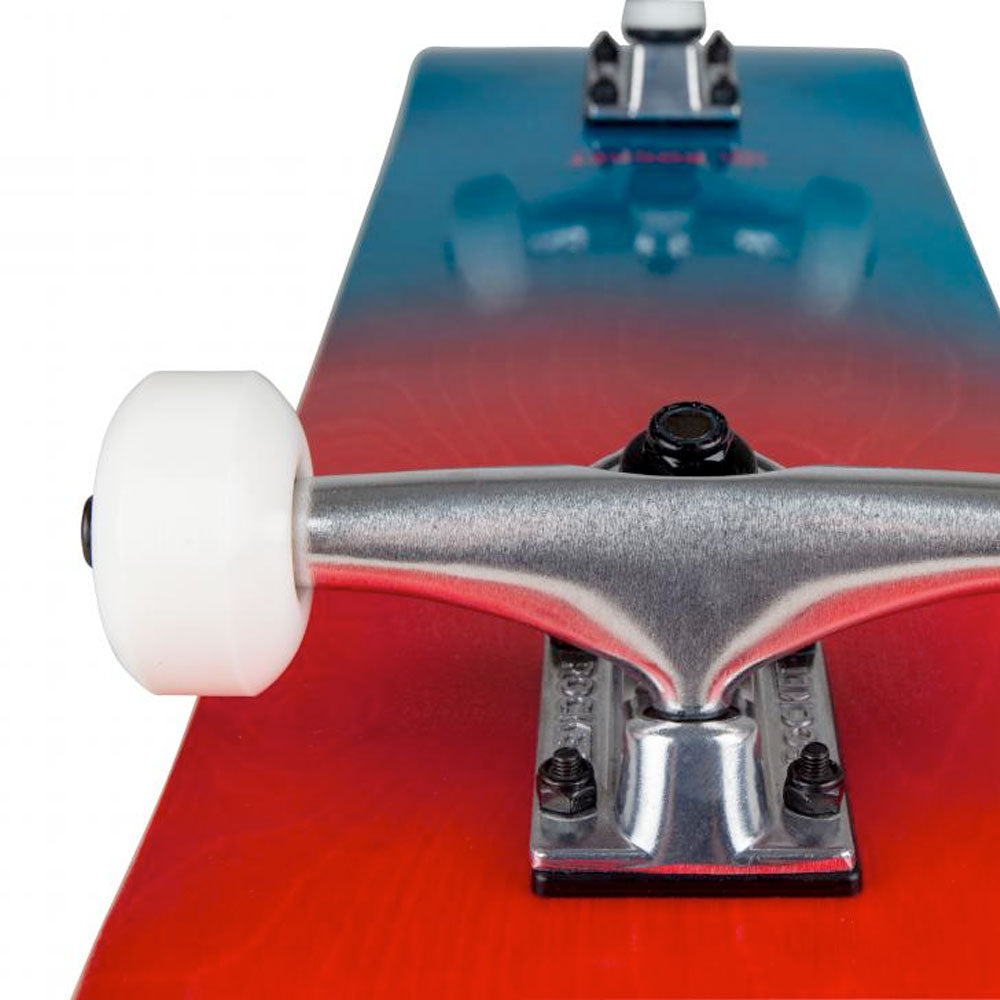 Rocket Double Dipped Complete Skateboard - 7.5" Red/Blue