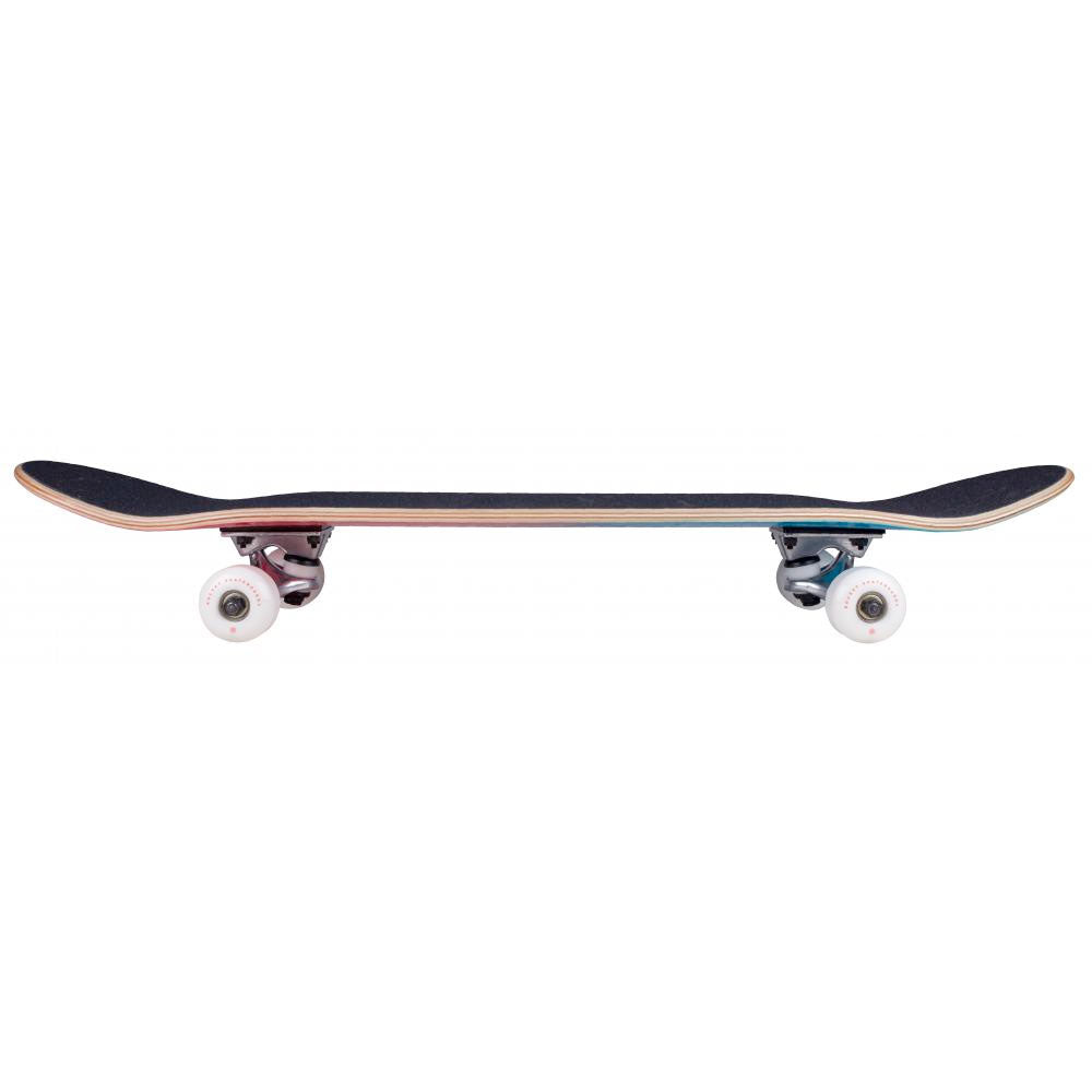 Rocket Double Dipped Complete Skateboard - 7.5" Red/Blue