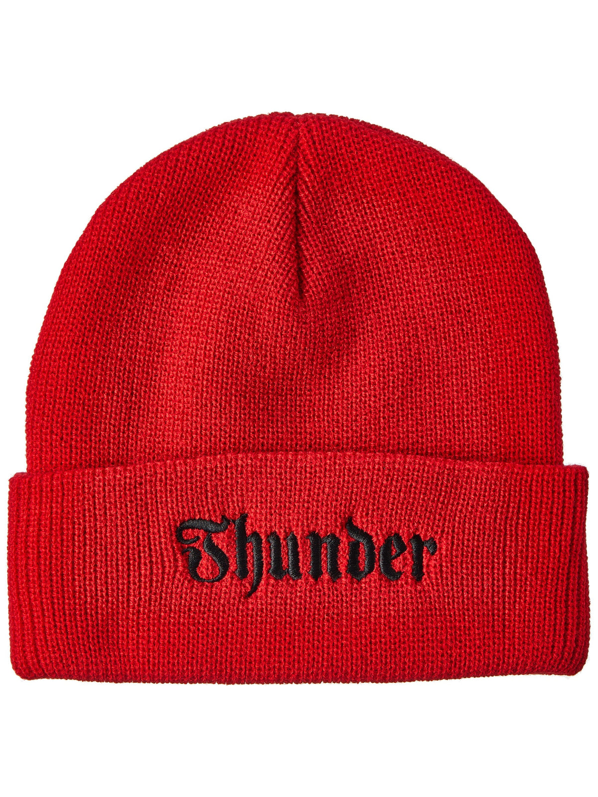 Thunder Evil Cuff Beanie - Red