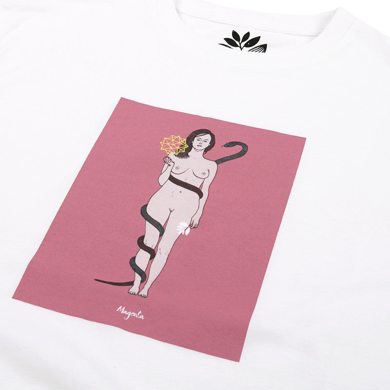 Magenta Eve T-Shirt - White