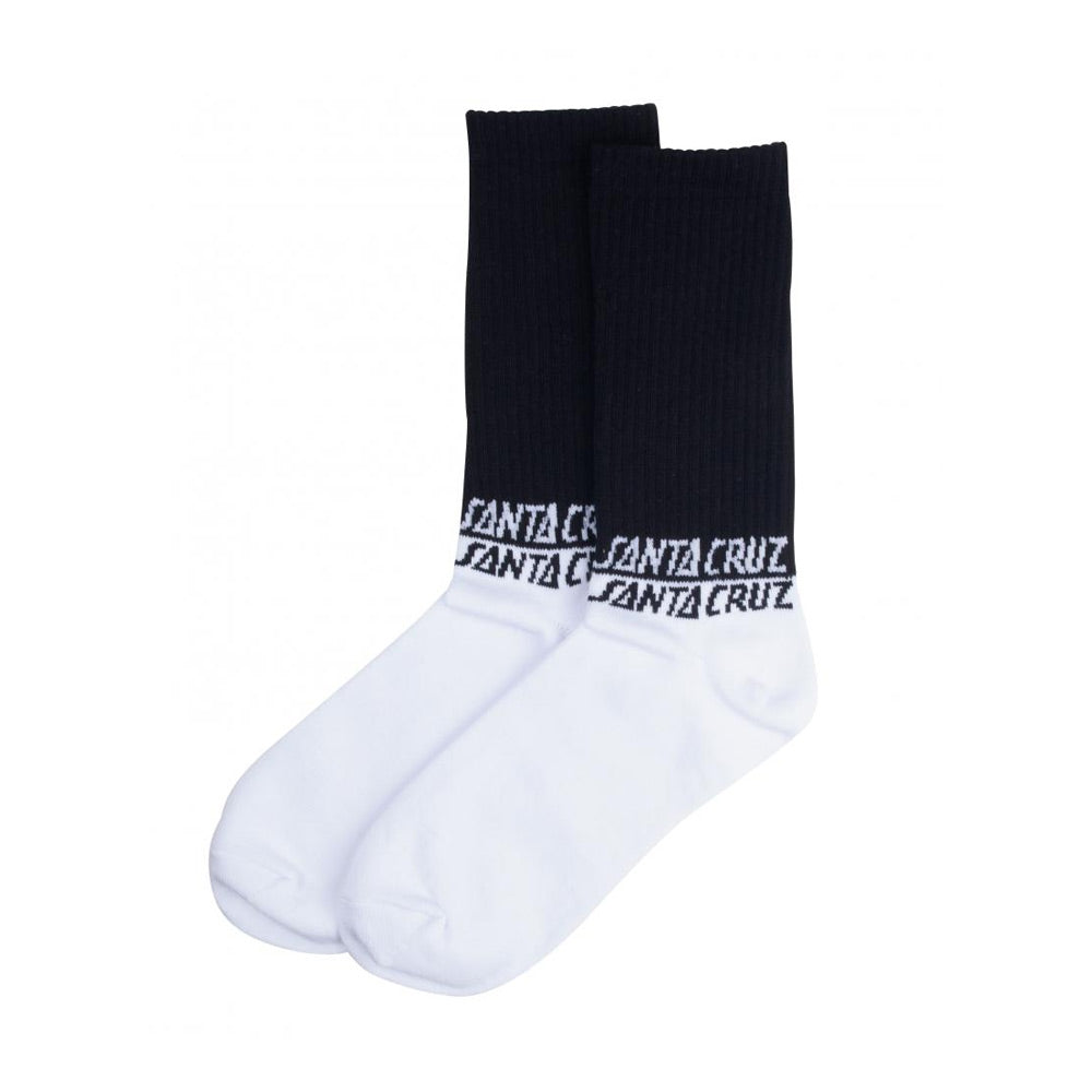 Santa Cruz 50/50 Socks - Black/White