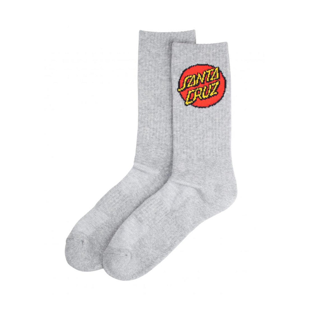 Santa Cruz Dot Socks - Heather Grey