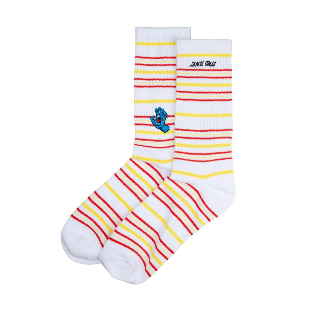 Santa Cruz Mini Screaming Hand Socks - Multicolour Stripes