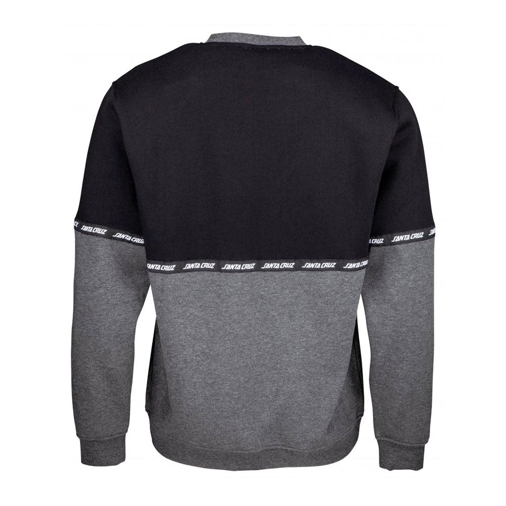 Santa Cruz Mixtape Crewneck Sweatshirt - Black/Charcoal Grey