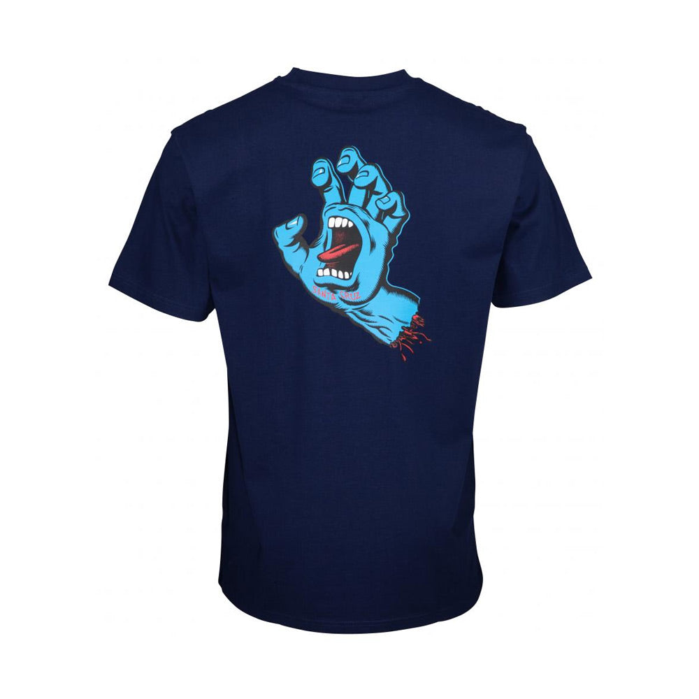 Santa Cruz Screaming Hand T-Shirt - Dark Navy