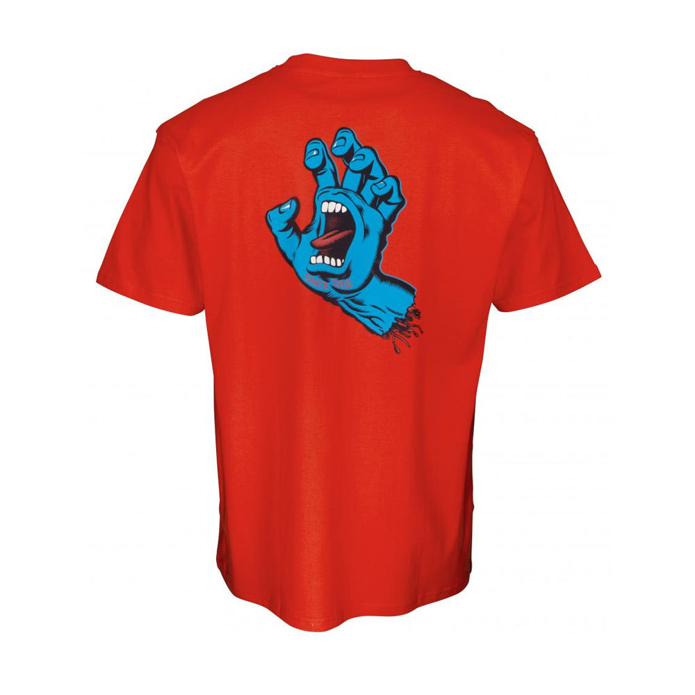 Santa Cruz Screaming Hand T-Shirt - Flame Red