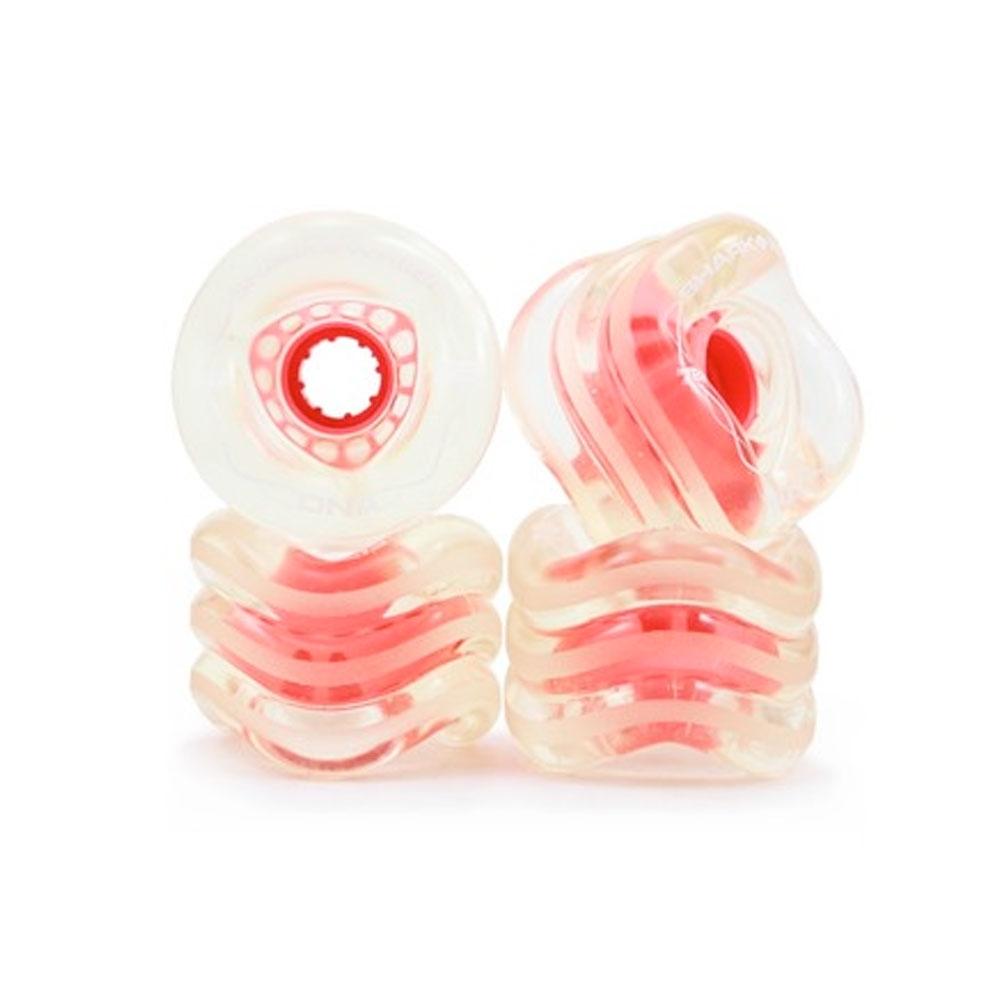 Undercarridge KIT Shark Wheels Pro Series Truck, Bearings &amp; DNA Wheel Set - 72mm, 78a Clear With Pink Hub - Aylesbury Skateboards UK