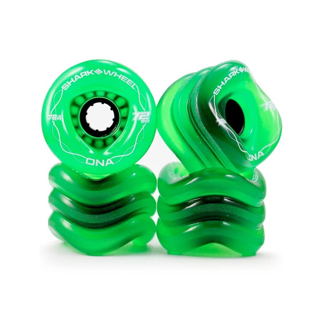 Undercarridge KIT Shark Wheels Pro Series Truck, Bearings &amp; DNA Wheel Set - 72mm, 78a Transparent Green - Aylesbury Skateboards UK