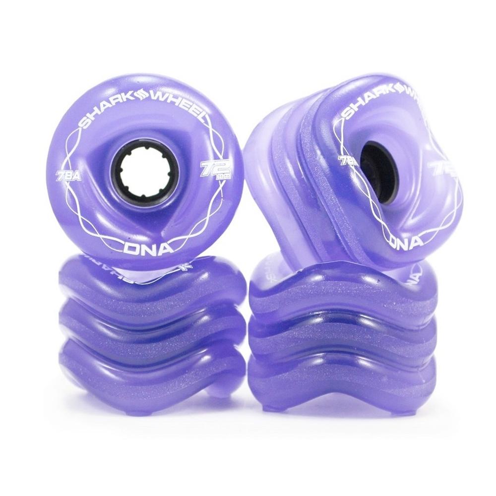 Shark Wheel Transparent Purple DNA Skateboard Wheels - 72mm 78A - Aylesbury Skateboards UK