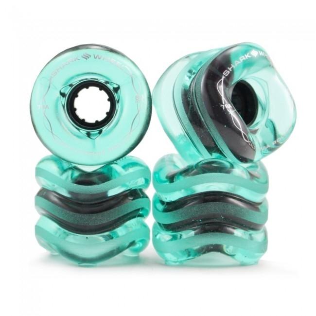Shark Wheel Emerald California Roll Skateboard Wheels - 60mm 78A - Aylesbury Skateboards UK