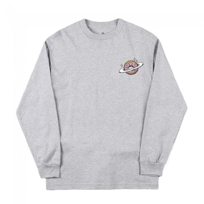 Skateboard Planet Donut Longsleeve T-Shirt - Heather Grey - Aylesbury Skateboards UK