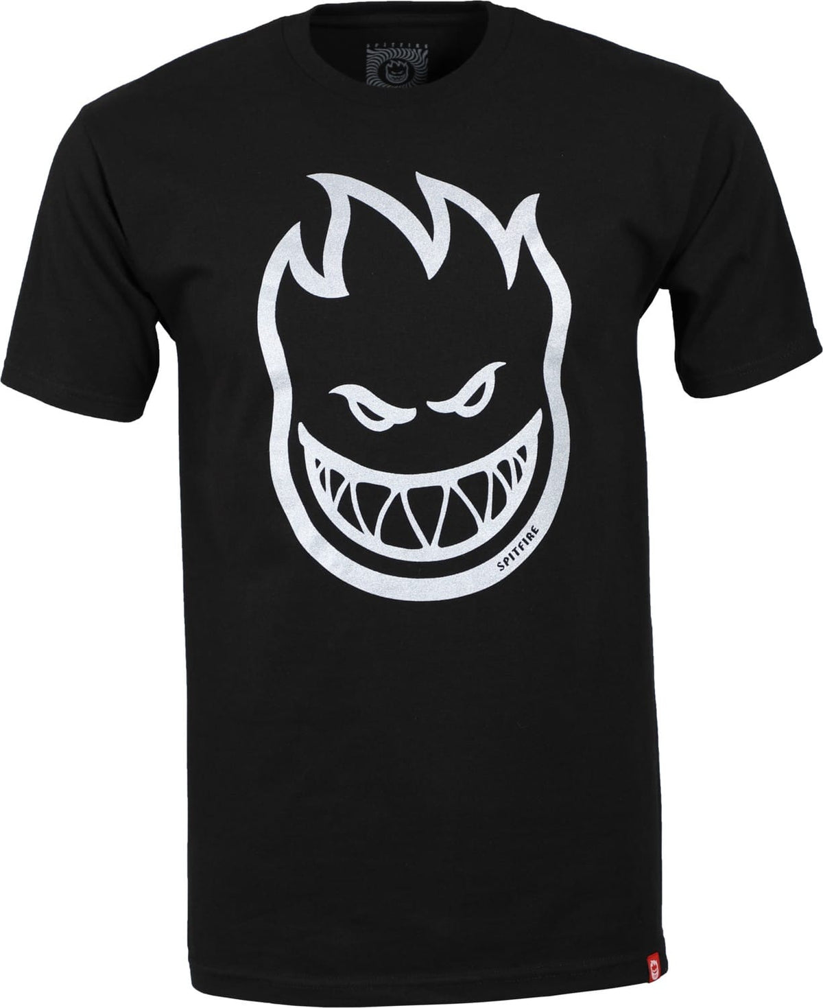 Spitfire Bighead T-Shirt - Black/Silver