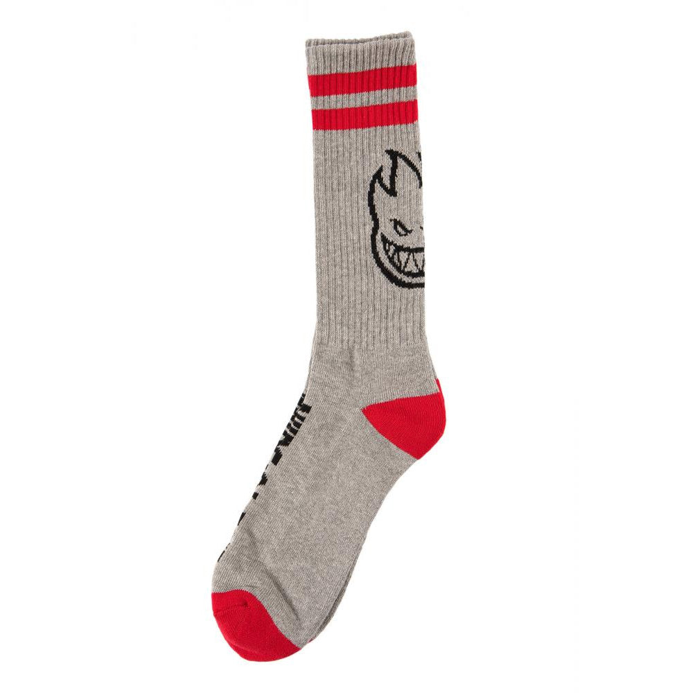 Spitfire Heads Up Socks - Grey/Red