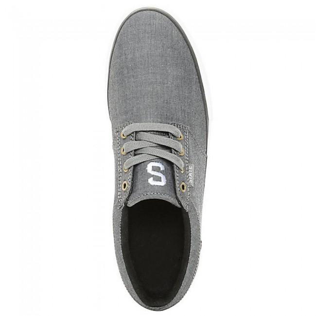 State Footwear Elgin Skateboard Shoes - Pewter / Black (Chambray) - Aylesbury Skateboards UK