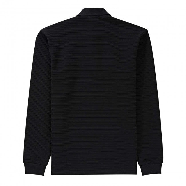 Polar Skate Co. Striped Pique Long Sleeve Shirt - Black - Aylesbury Skateboards UK