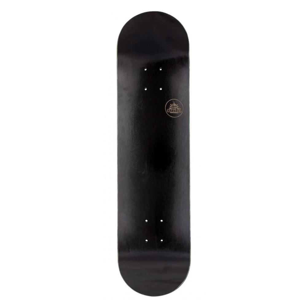 Sushi Pagoda Stamp Skateboard Deck (Black) - 8" - Aylesbury Skateboards UK