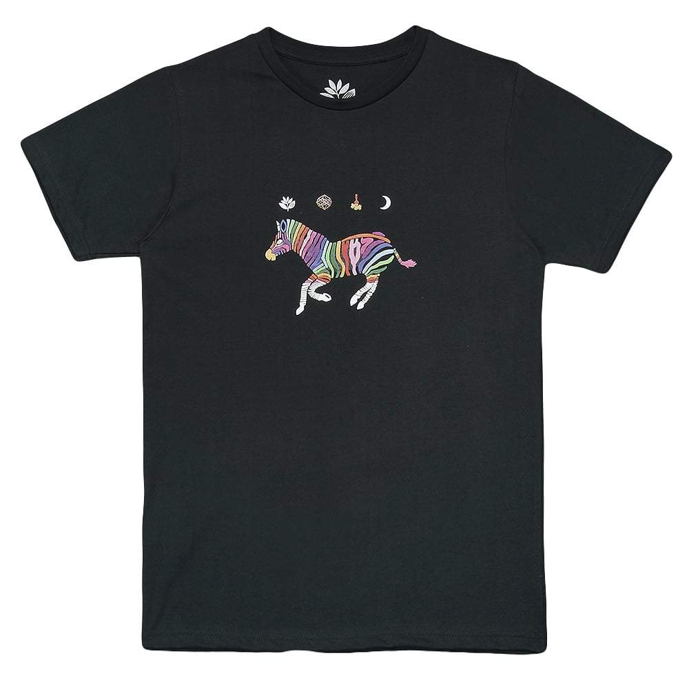 Magenta Zebra T-Shirt - Dark Green - Aylesbury Skateboards UK