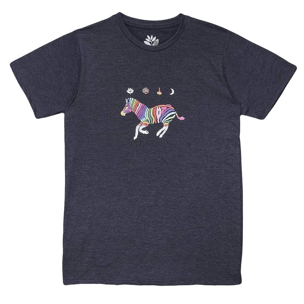 Magenta Zebra T-Shirt - Navy - Aylesbury Skateboards UK
