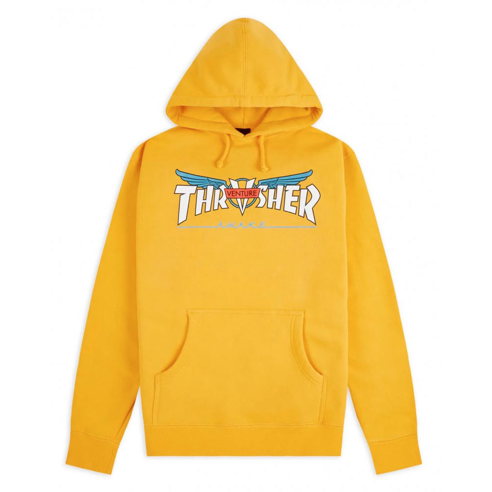 Thrasher Venture Collab Hoodie - Gold