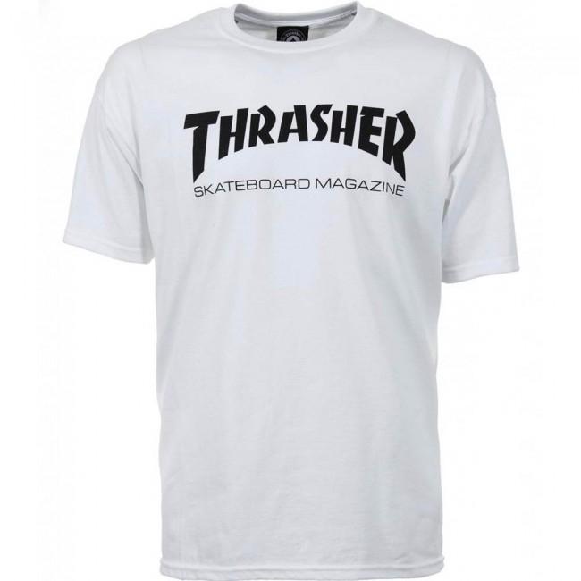 Thrasher Skateboard Magazine Logo T-Shirt - White - Aylesbury Skateboards UK
